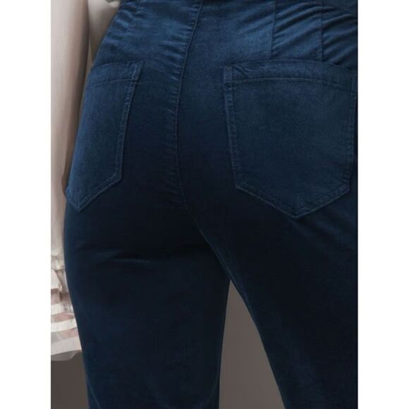Anthropologie Pull-On Mid-Rise Retro Flare Velvet Jeans - Picture 3 of 3